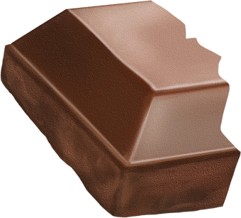 Source Caffeinated Milk Chocolate half Bar Piece sticker 